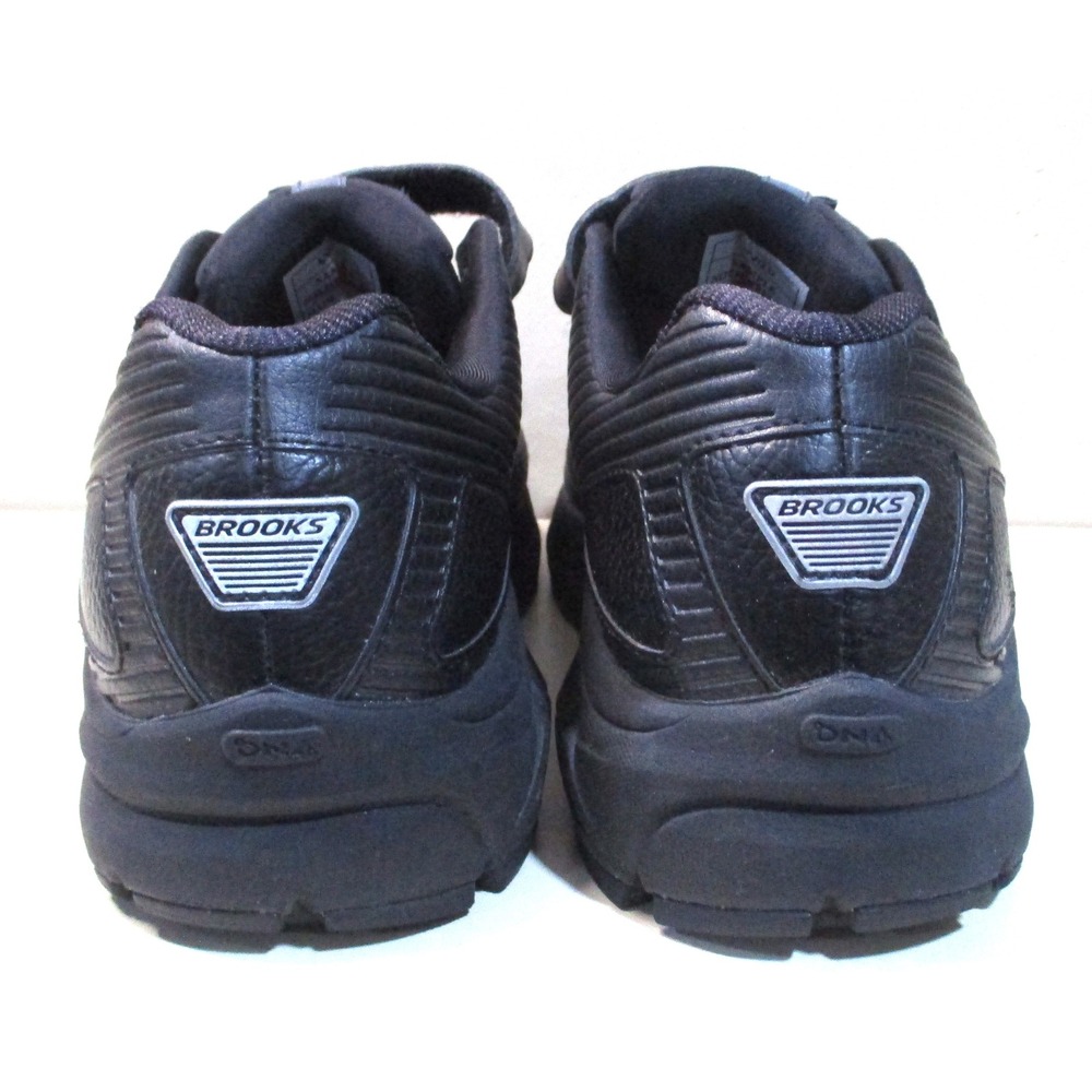 Brooks Addiction Walker V-Strap 2 Black Leather Walking Shoes Womens 8.5 - Picture 4 of 9